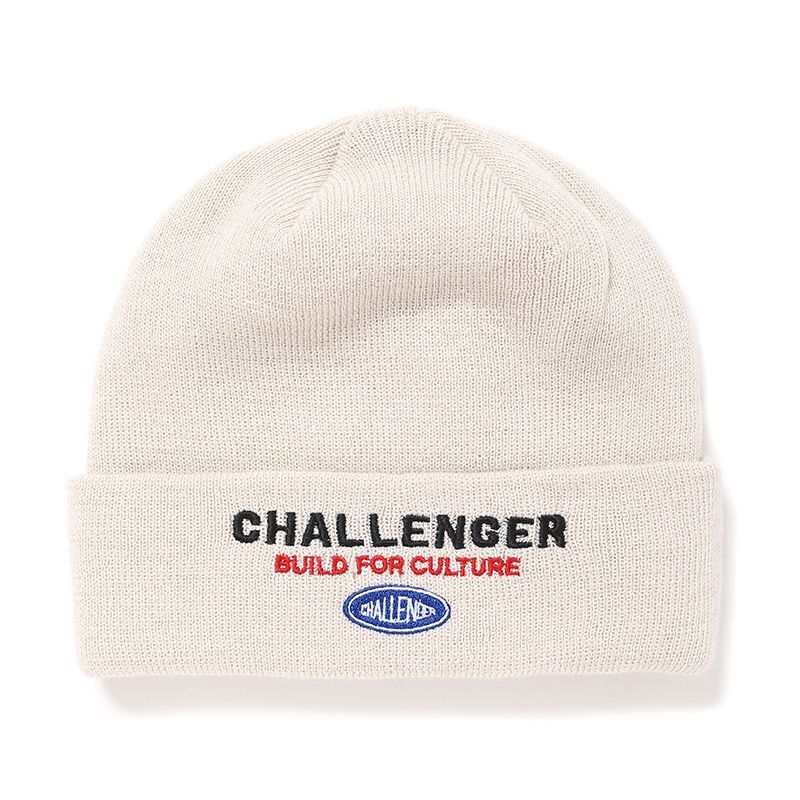 画像1: CHALLENGER/SAILOR KNIT CAP（WHITE）［セーラーニットキャップ-24秋冬］ (1)