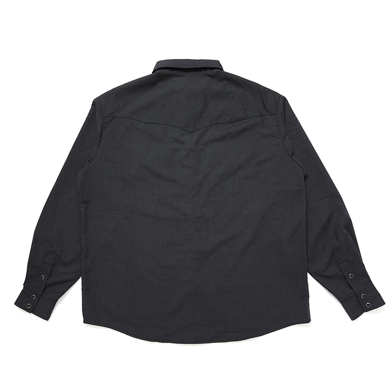 画像: CHALLENGER/OVAL EAGLE PRINTED SHIRT（BLACK）［オーバルイーグルシャツ-24秋冬］