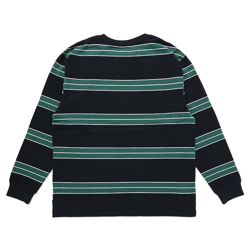 画像: CHALLENGER/L/S CLASSIC BORDER TEE（BLACK/GREEN）［クラシックボーダー長袖T-24秋冬］