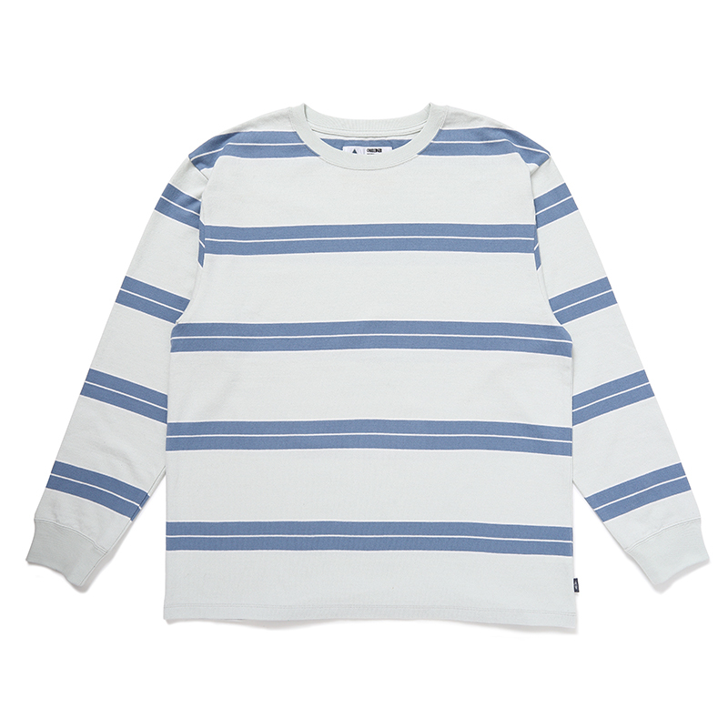 画像: CHALLENGER/L/S CLASSIC BORDER TEE（IVORY/BLUE GRAY）［クラシックボーダー長袖T-24秋冬］