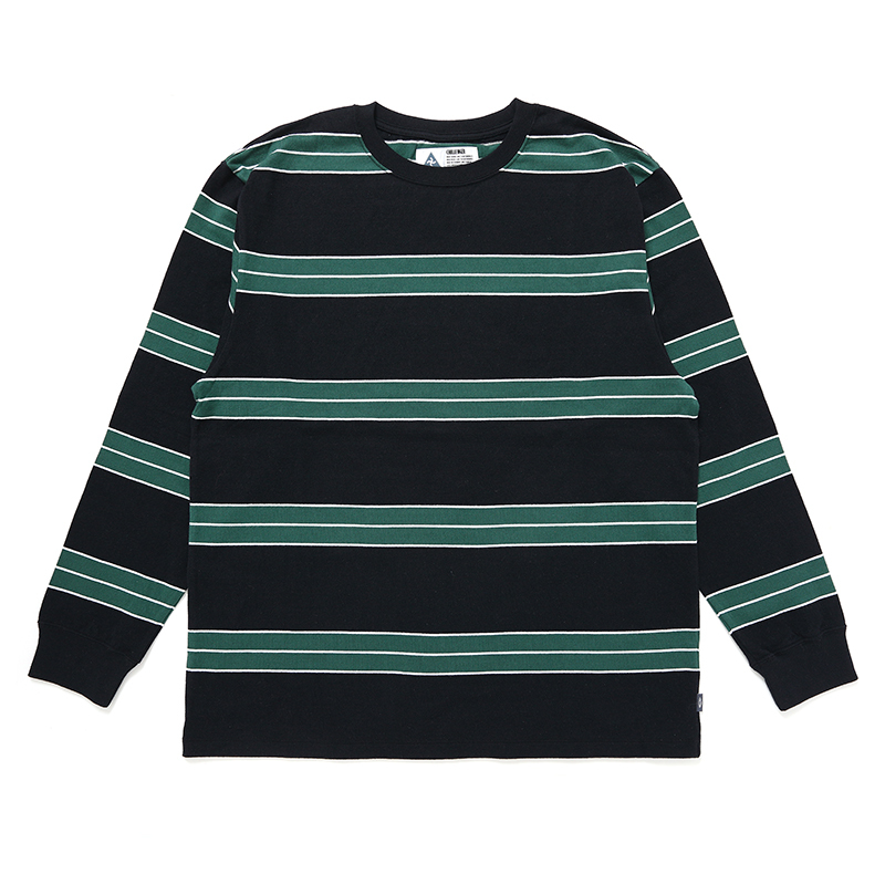 画像: CHALLENGER/L/S CLASSIC BORDER TEE（BLACK/GREEN）［クラシックボーダー長袖T-24秋冬］