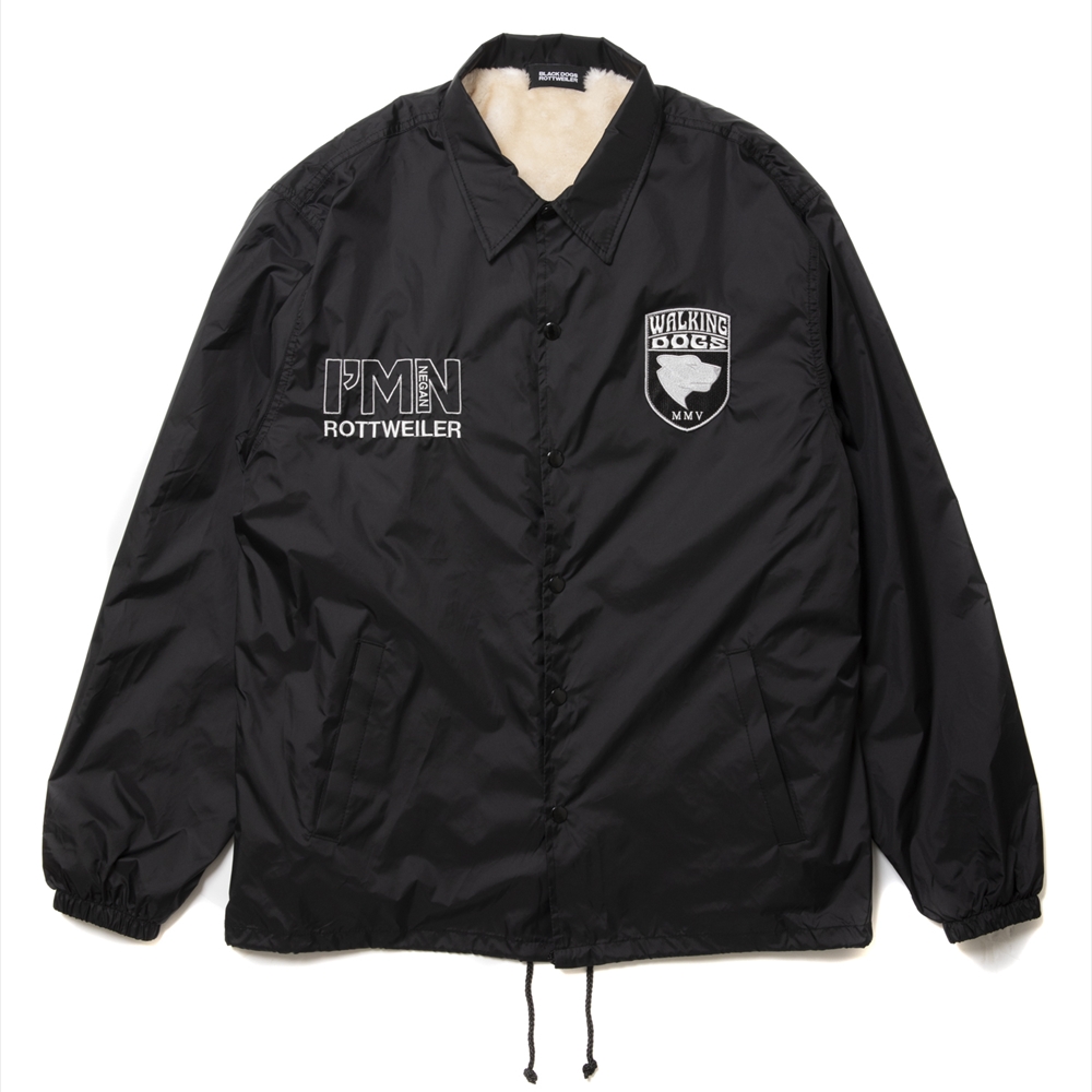 画像: ROTTWEILER/WALKING DOG COACH JACKET（BLACK）［ボアコーチJKT-24秋冬］