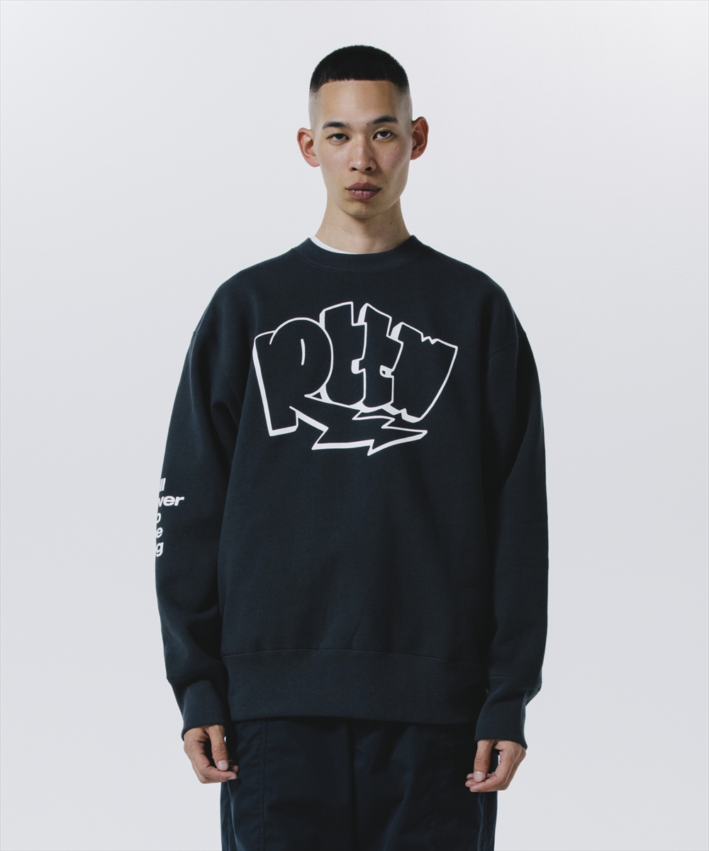 画像: ROTTWEILER/GRAFFITI SWEATER（CHARCOAL）［クルーネックスウェット-24秋冬］