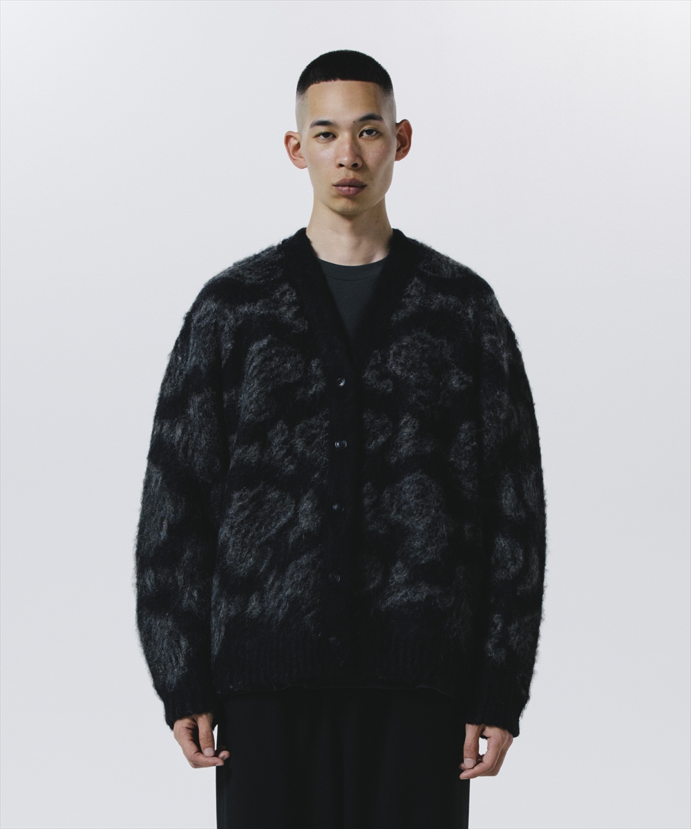 画像: ROTTWEILER/R9 MOHAIR CARDIGAN（BLACK）［モヘアカーディガン-24秋冬］