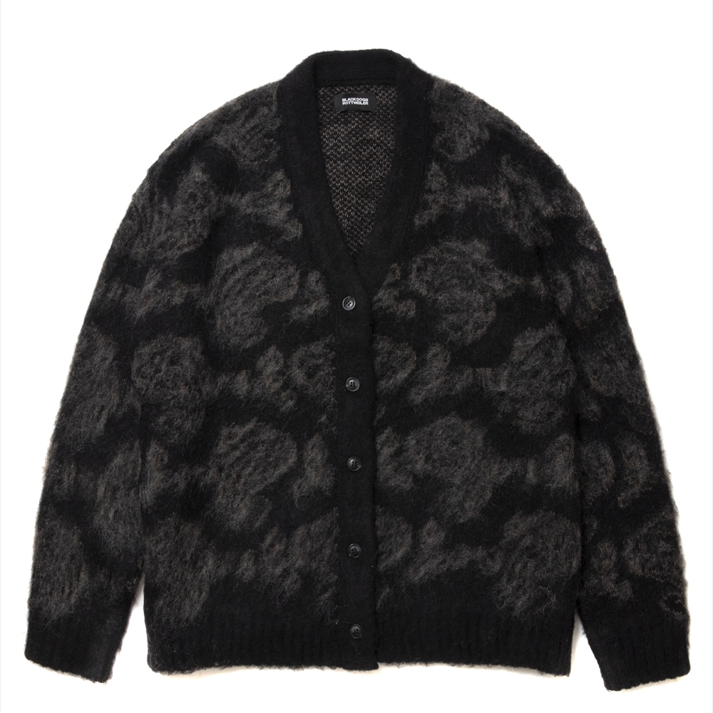 画像: ROTTWEILER/R9 MOHAIR CARDIGAN（BLACK）［モヘアカーディガン-24秋冬］