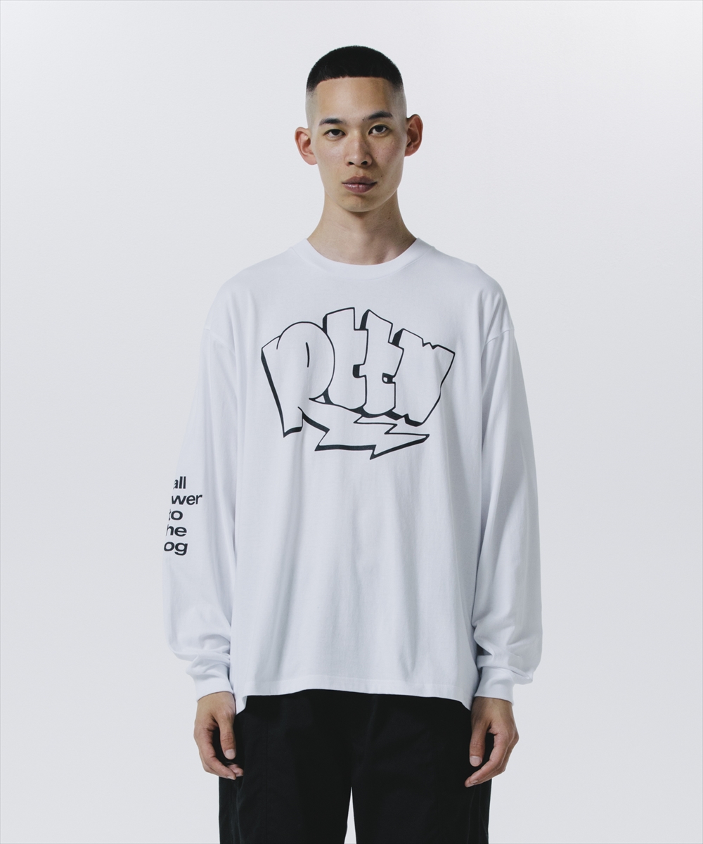 画像: ROTTWEILER/GRAFFITI LS TEE（WHITE）［プリント長袖T-24秋冬］