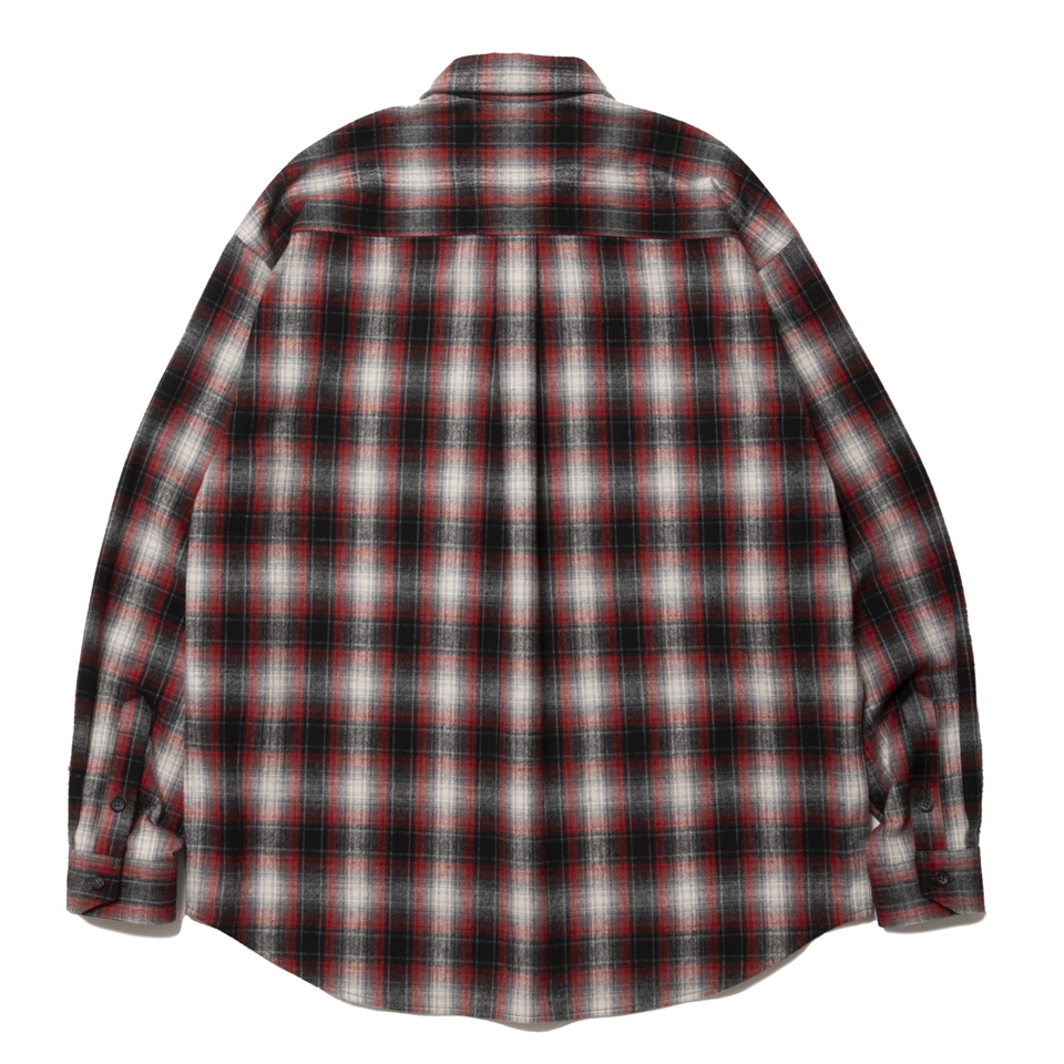 画像: ROTTWEILER/R9 NEL CHECK SHIRT（RED）［ネルチェックシャツ-24秋冬］