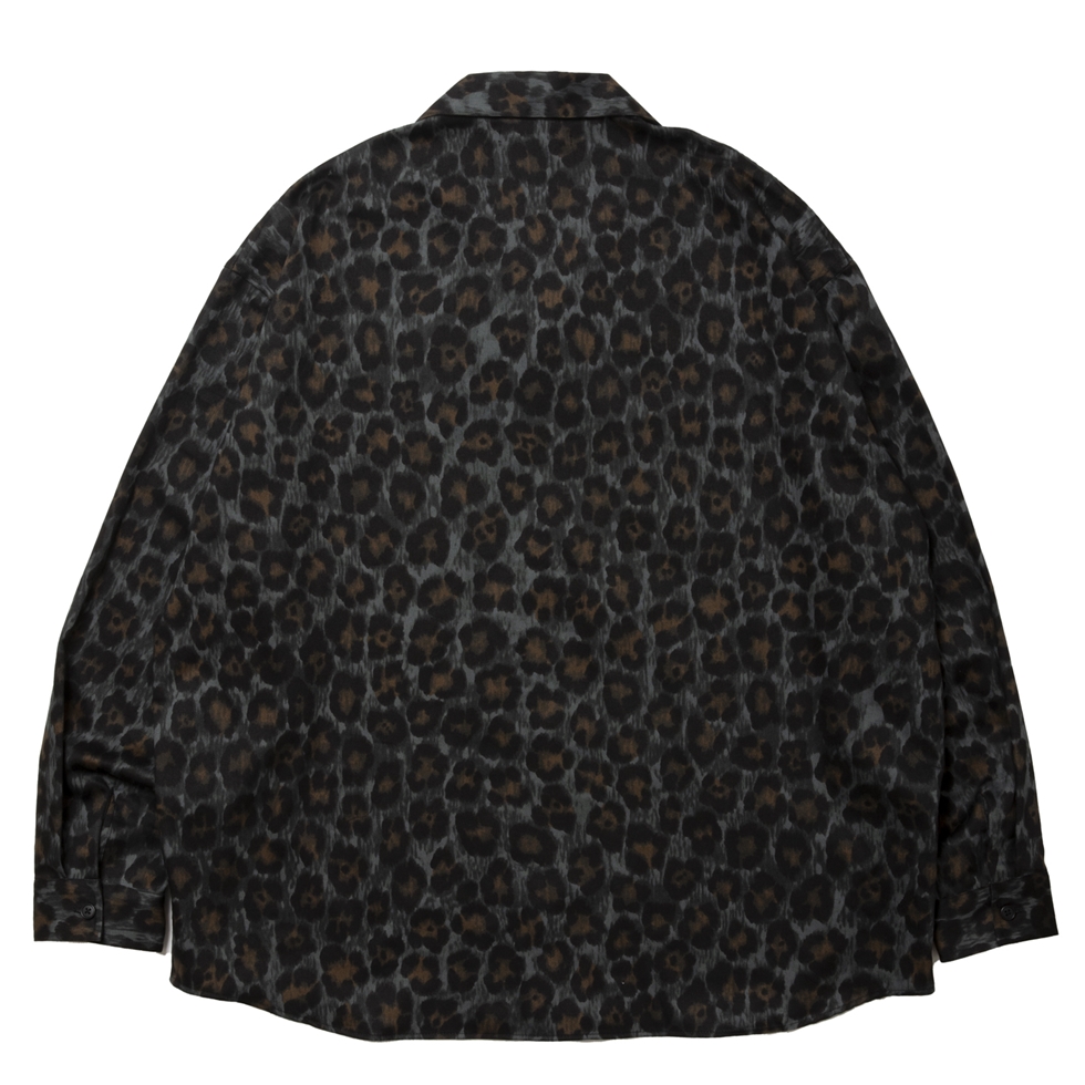 画像: ROTTWEILER/R9 LEOPARD OPENCOLLAR SHIRT（GREEN）［レオパードオープンカラーシャツ-24秋冬］