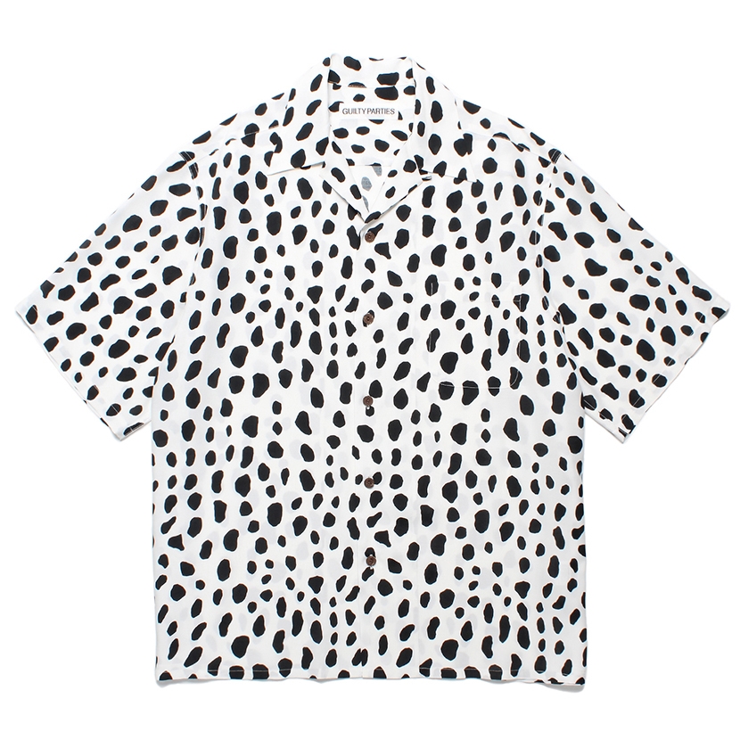 画像: WACKO MARIA/LEOPARD HAWAIIAN SHIRT（WHITE）［レオパードハワイアンシャツ-24春夏］