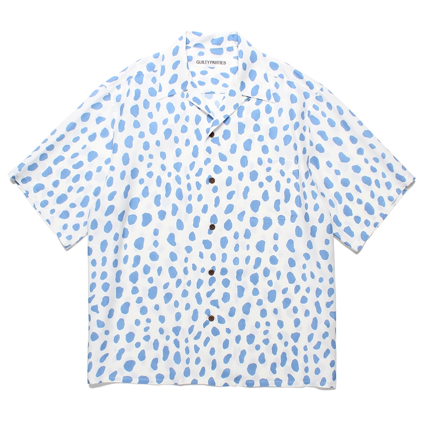 画像: WACKO MARIA/LEOPARD HAWAIIAN SHIRT（BLUE）［レオパードハワイアンシャツ-24春夏］