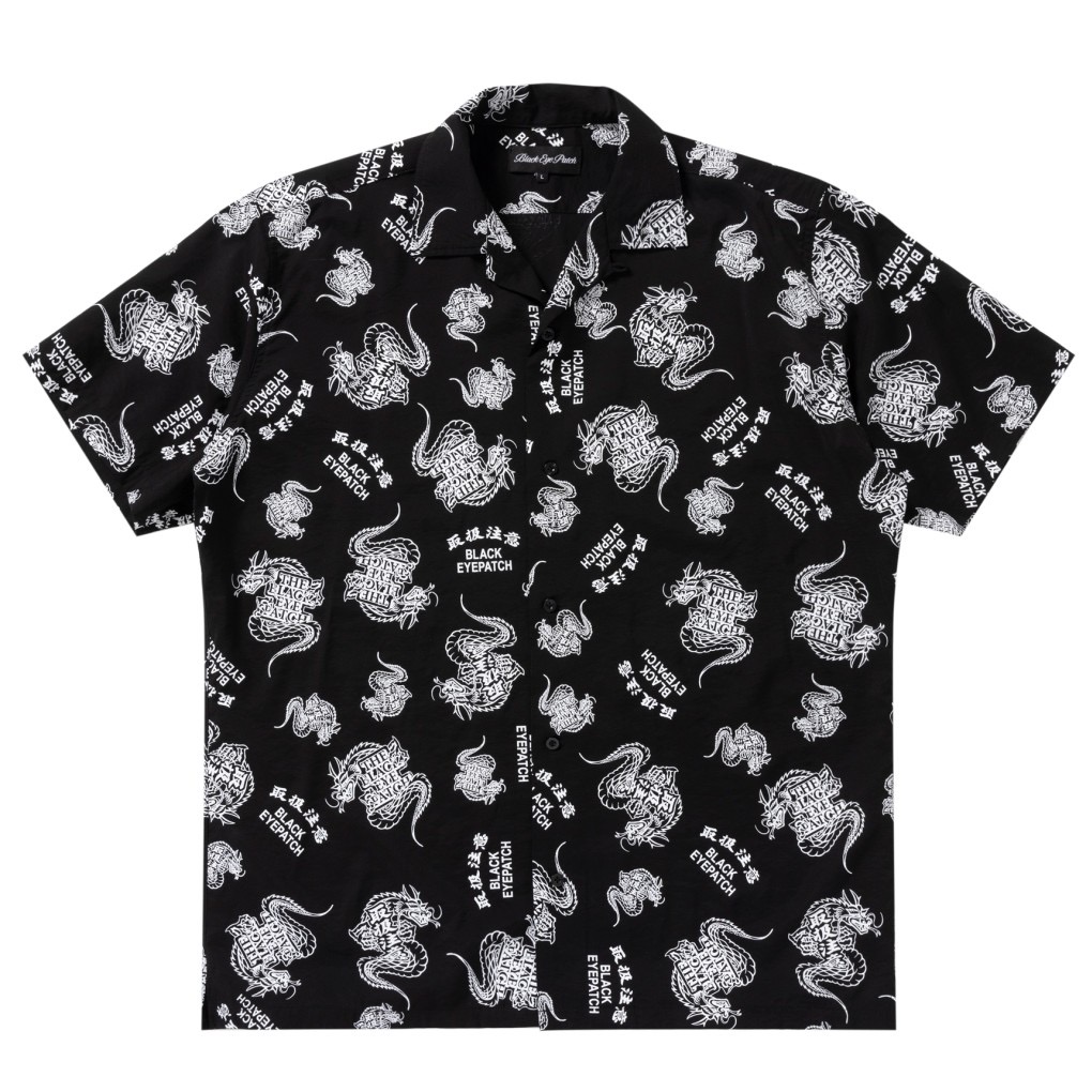 画像: BlackEyePatch/HWC DRAGON PATTERNED S/S SHIRT（BLACK）