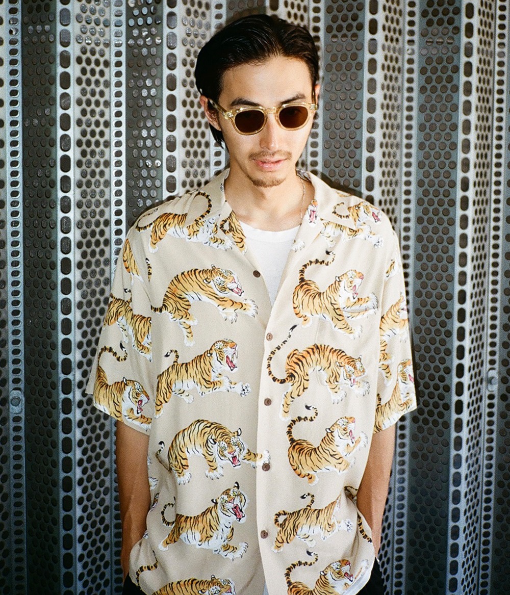 画像: WACKO MARIA/TIM LEHI / HAWAIIAN SHIRT（BEIGE）［ティムリーハイハワイアンシャツ-24春夏］