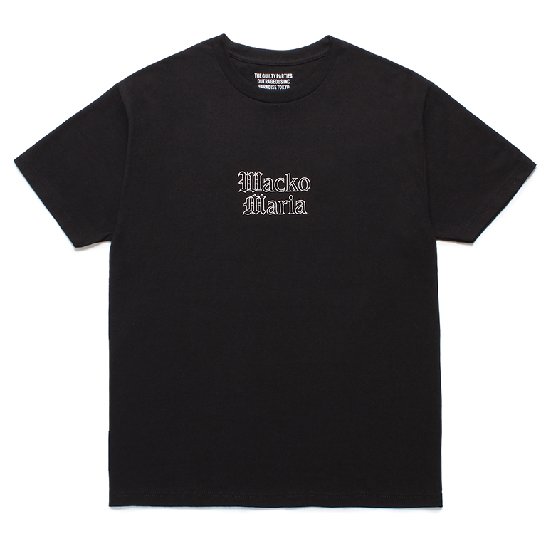 画像: WACKO MARIA/T-SHIRT（BLACK）［刺繍T-24春夏］