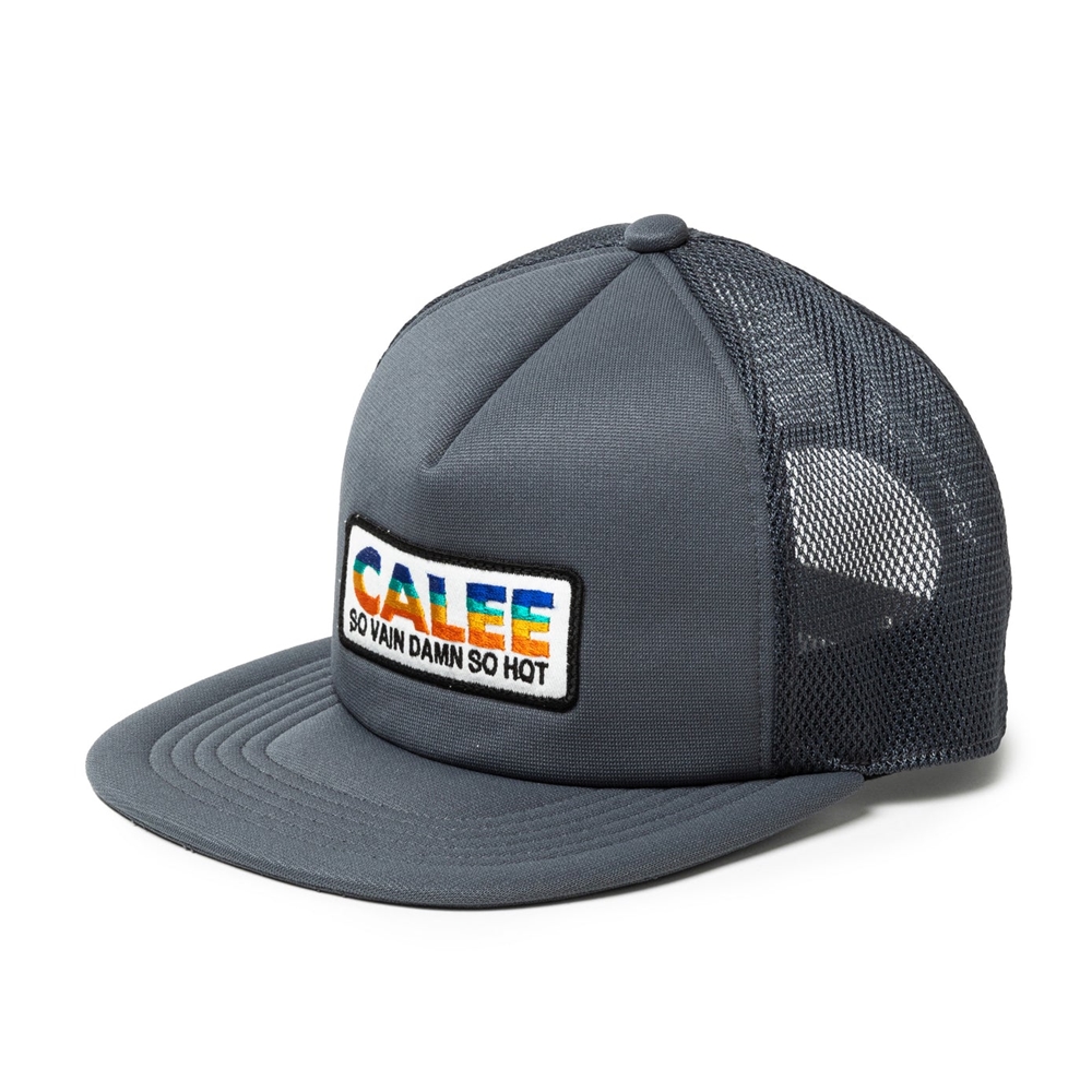 画像: CALEE/CALEE LOGO WAPPEN MESH CAP（GRAY）［ワッペンメッシュキャップ-24春夏］