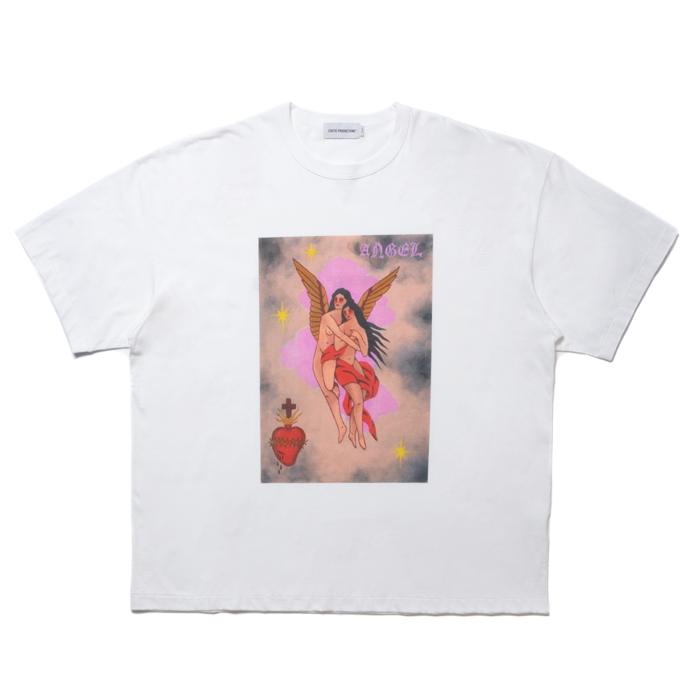 画像: COOTIE PRODUCTIONS/Print S/S Tee（ANGEL）（White）［プリントT-24春夏］