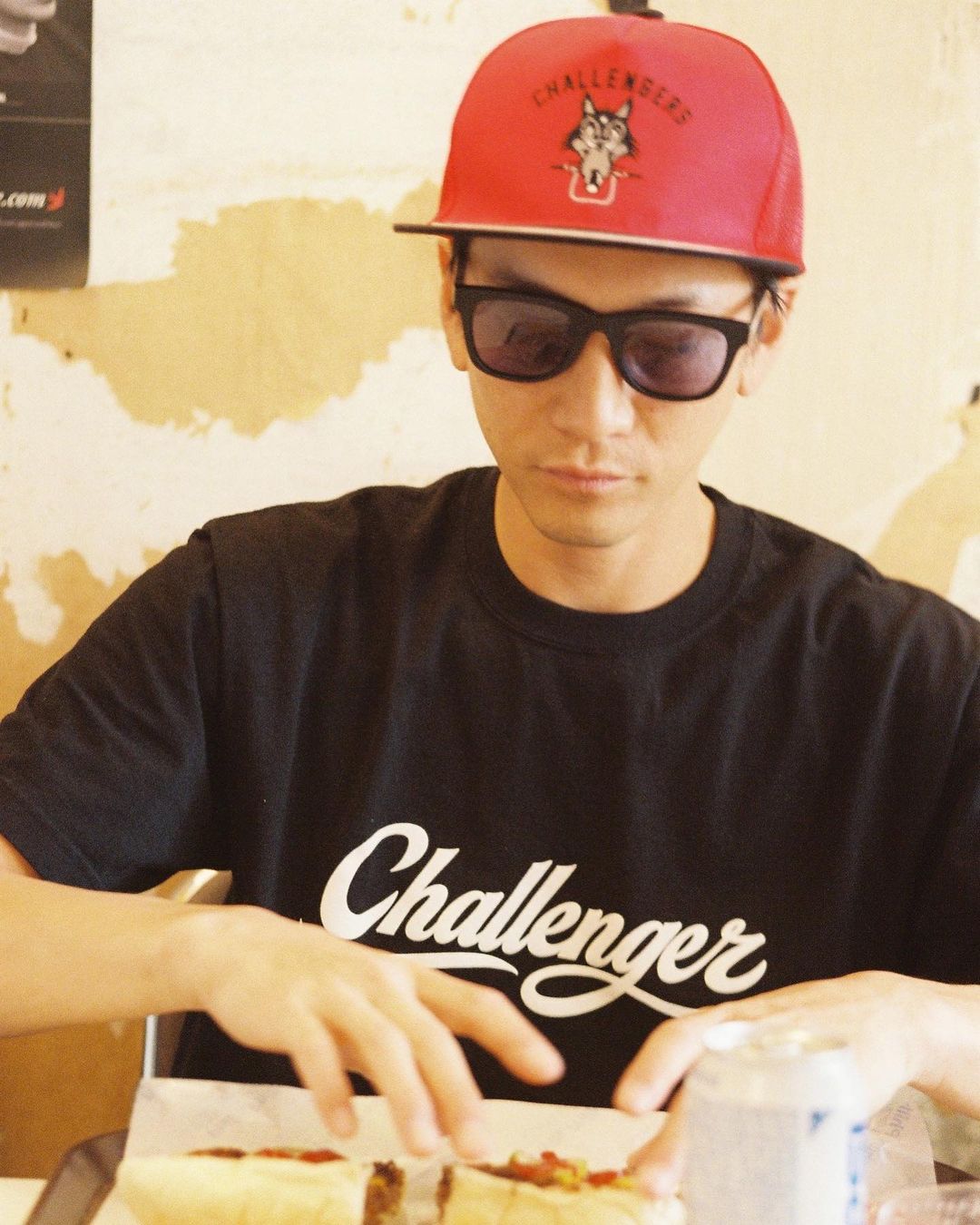 画像: CHALLENGER/WOLF MC MESH CAP（RED）［ウルフMCメッシュキャップ-24春夏］