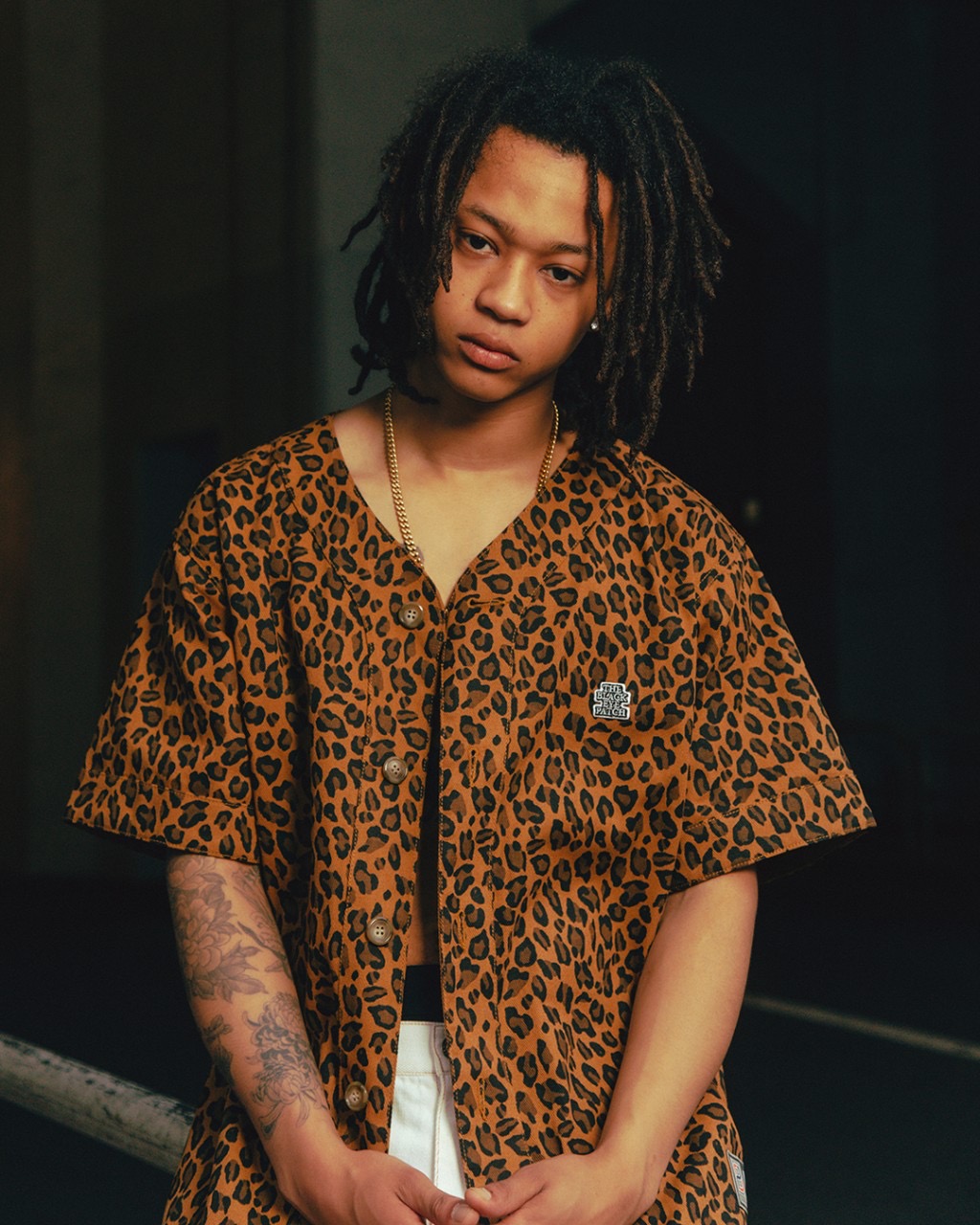 画像: BlackEyePatch/OG LABEL LEOPARD PATTERNED BASEBALL SHIRT（MULTI）