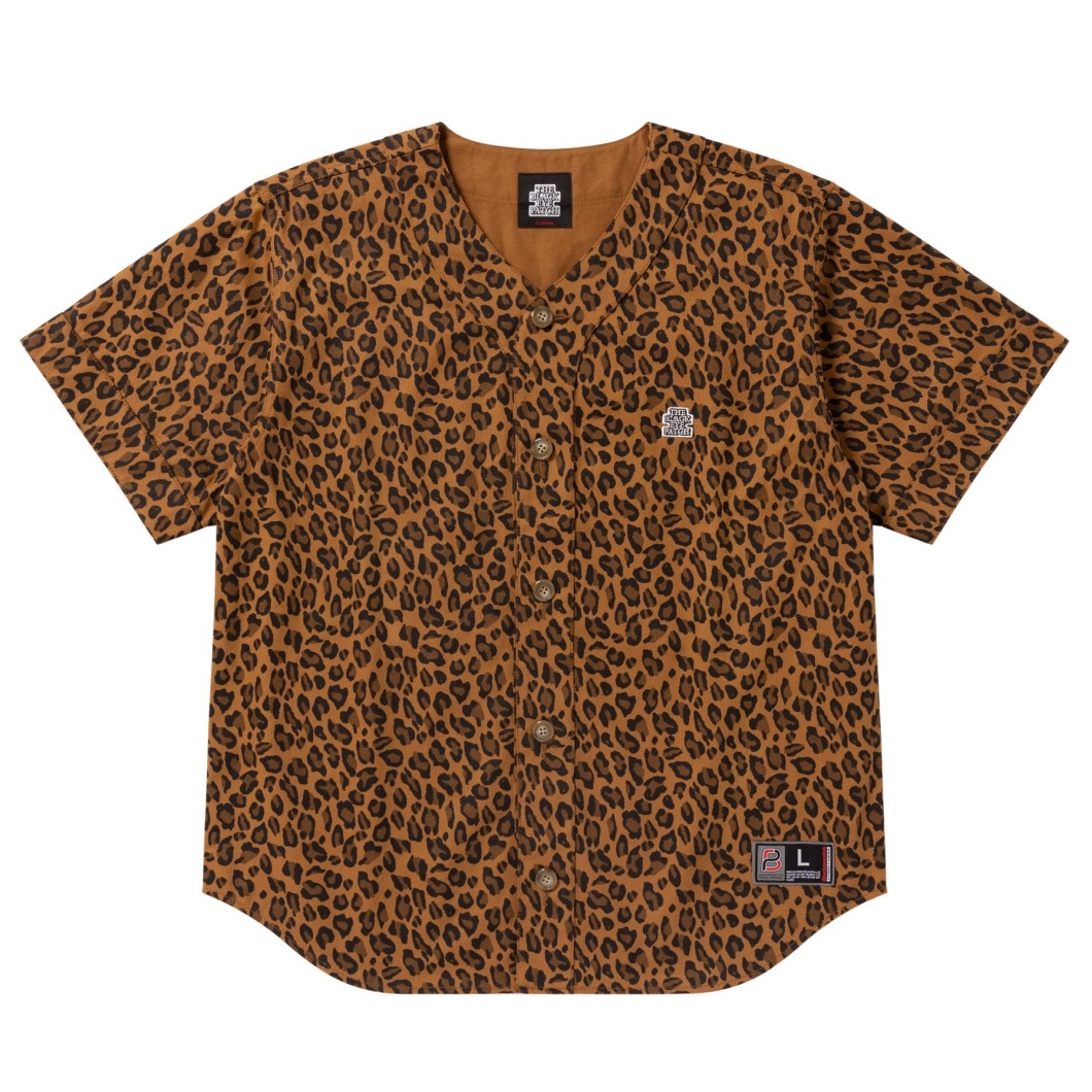 画像: BlackEyePatch/OG LABEL LEOPARD PATTERNED BASEBALL SHIRT（MULTI）