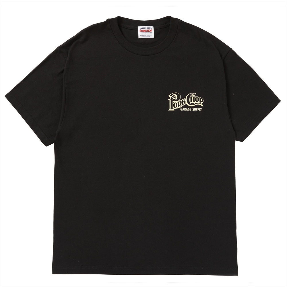 画像: PORKCHOP/SQUARE LOGO TEE（BLACK）［プリントT-24春夏］