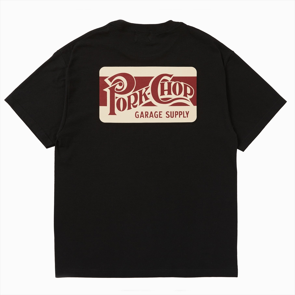 画像: PORKCHOP/SQUARE LOGO TEE（BLACK）［プリントT-24春夏］