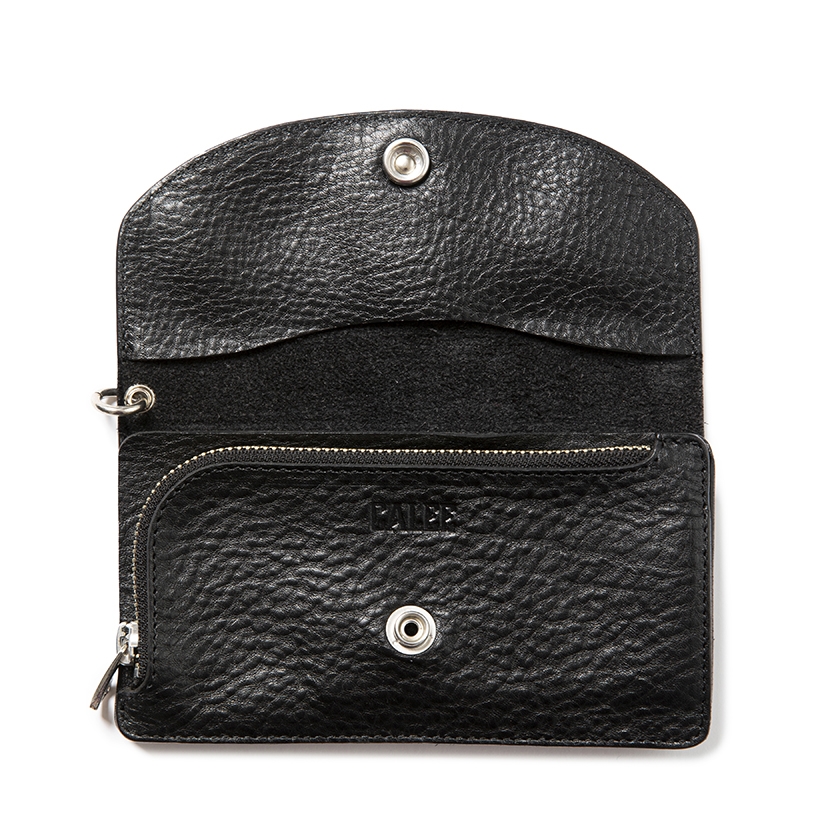 画像: CALEE/SILVER STAR CONCHO LEATHER LONG WALLET（BLACK）［レザーロングウォレット-24春夏］