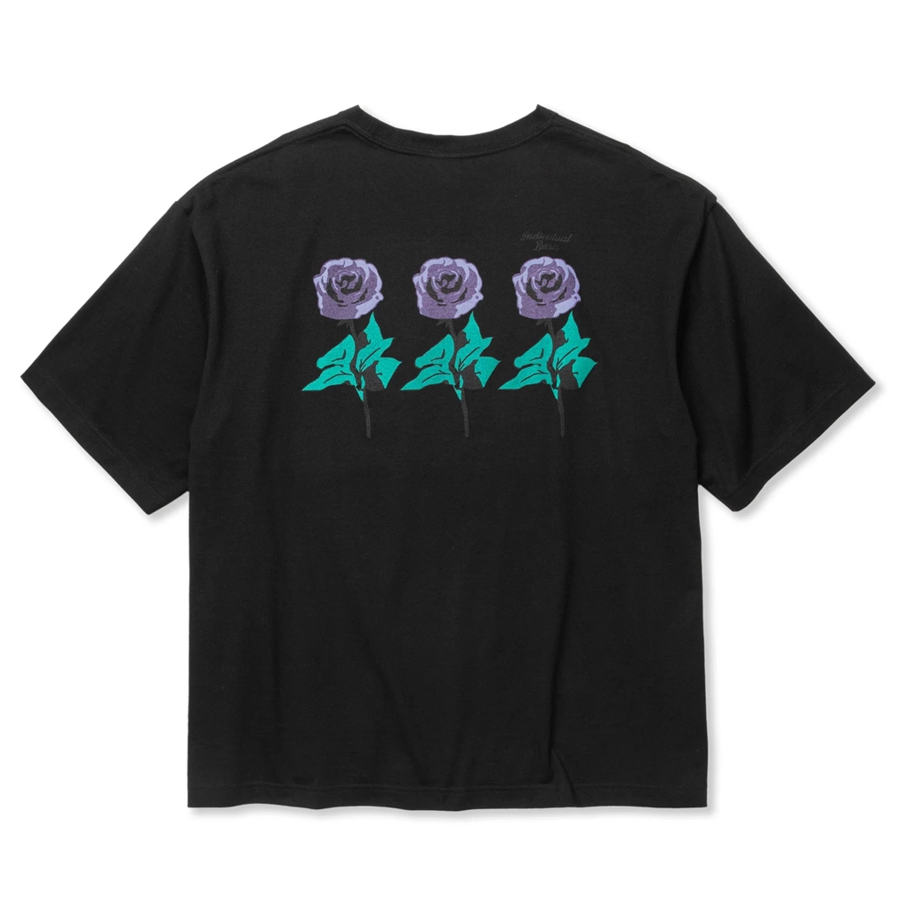 画像: CALEE/DROP SHOULDER "INDIVIDUAL BASIS" ROSE LOGO TEE（各色）［ドロップショルダープリントT-24春夏］