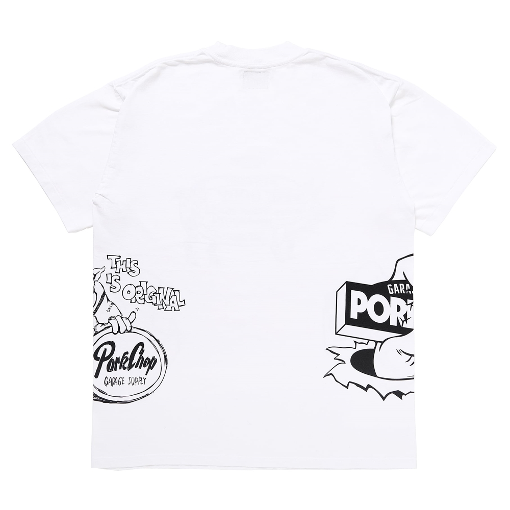 画像: PORKCHOP/24 MULTI LOGOS TEE（WHITE）［プリントT-24春夏］