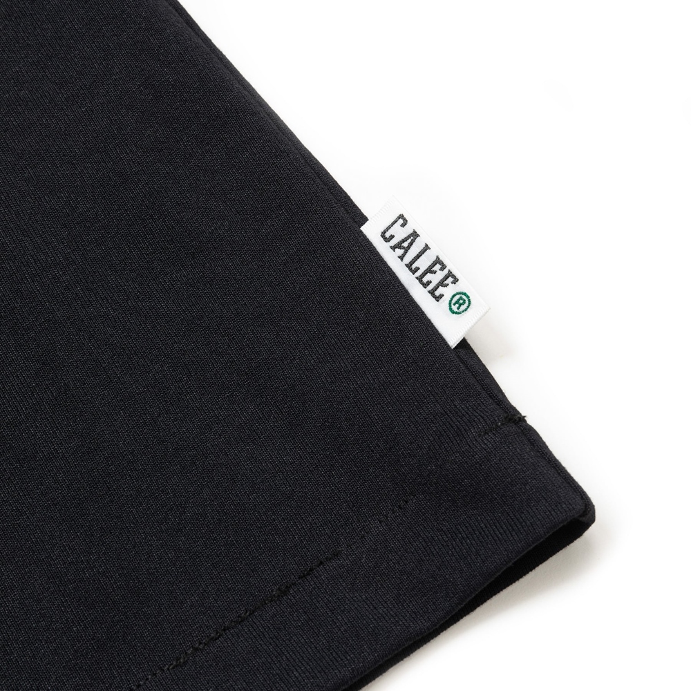 画像: CALEE/MULTI FUNCTION DROP SHOULDER LOGO TEE（BLACK）［ドロップショルダープリントT-24春夏］