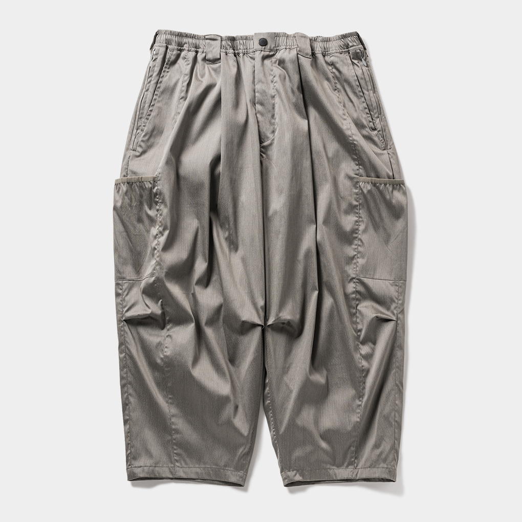 画像: TIGHTBOOTH/STRIPE CROPPED CARGO PANTS（Grey）［ストライプクロップドカーゴパンツ-24夏］