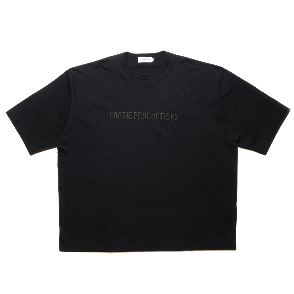 画像: COOTIE PRODUCTIONS/Oversized S/S Tee（Embroidery）（Black）［オーバーサイズ刺繍T-24秋冬］