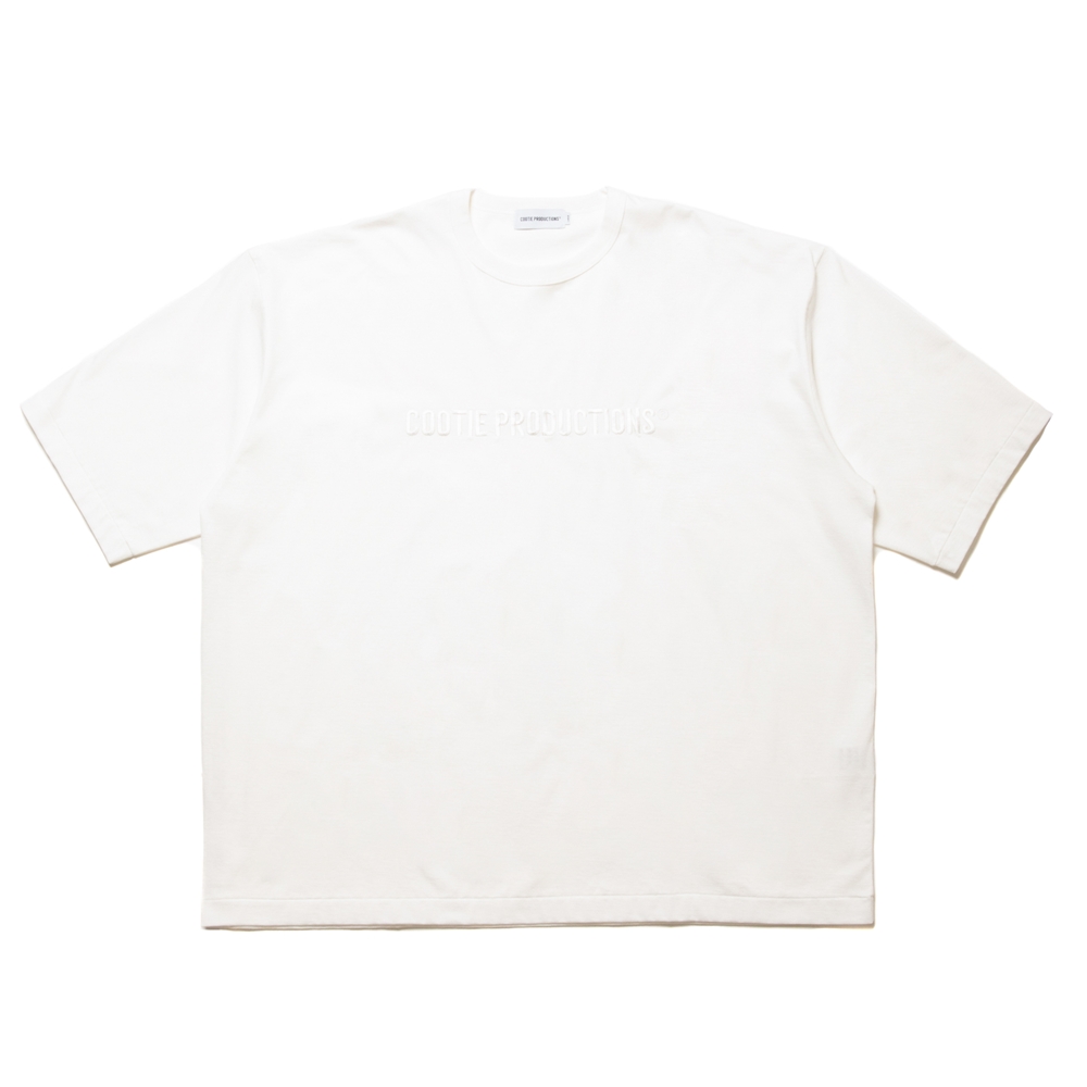 画像: COOTIE PRODUCTIONS/Oversized S/S Tee（Embroidery）（White）［オーバーサイズ刺繍T-24秋冬］