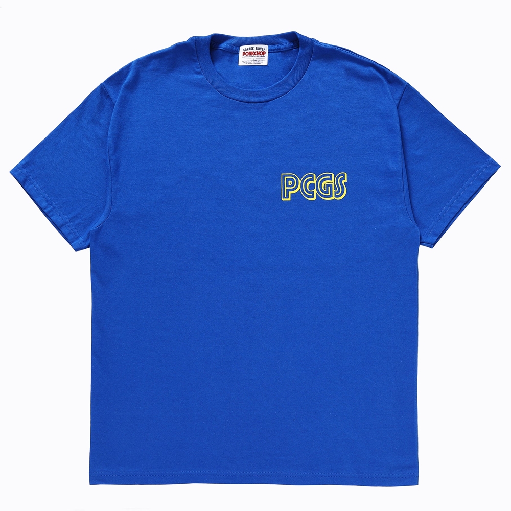 画像: PORKCHOP/PCGS OVAL TEE（BLUE）［プリントT-24春夏］