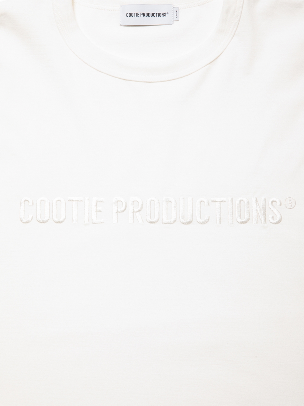 画像: COOTIE PRODUCTIONS/Oversized S/S Tee（Embroidery）（White）［オーバーサイズ刺繍T-24秋冬］