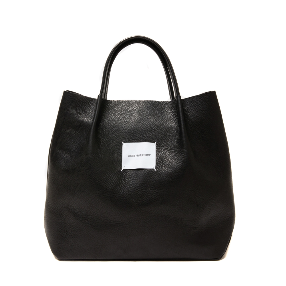 画像: COOTIE PRODUCTIONS/Leather Tote Bag（Black）［レザートートバッグ-24秋冬］