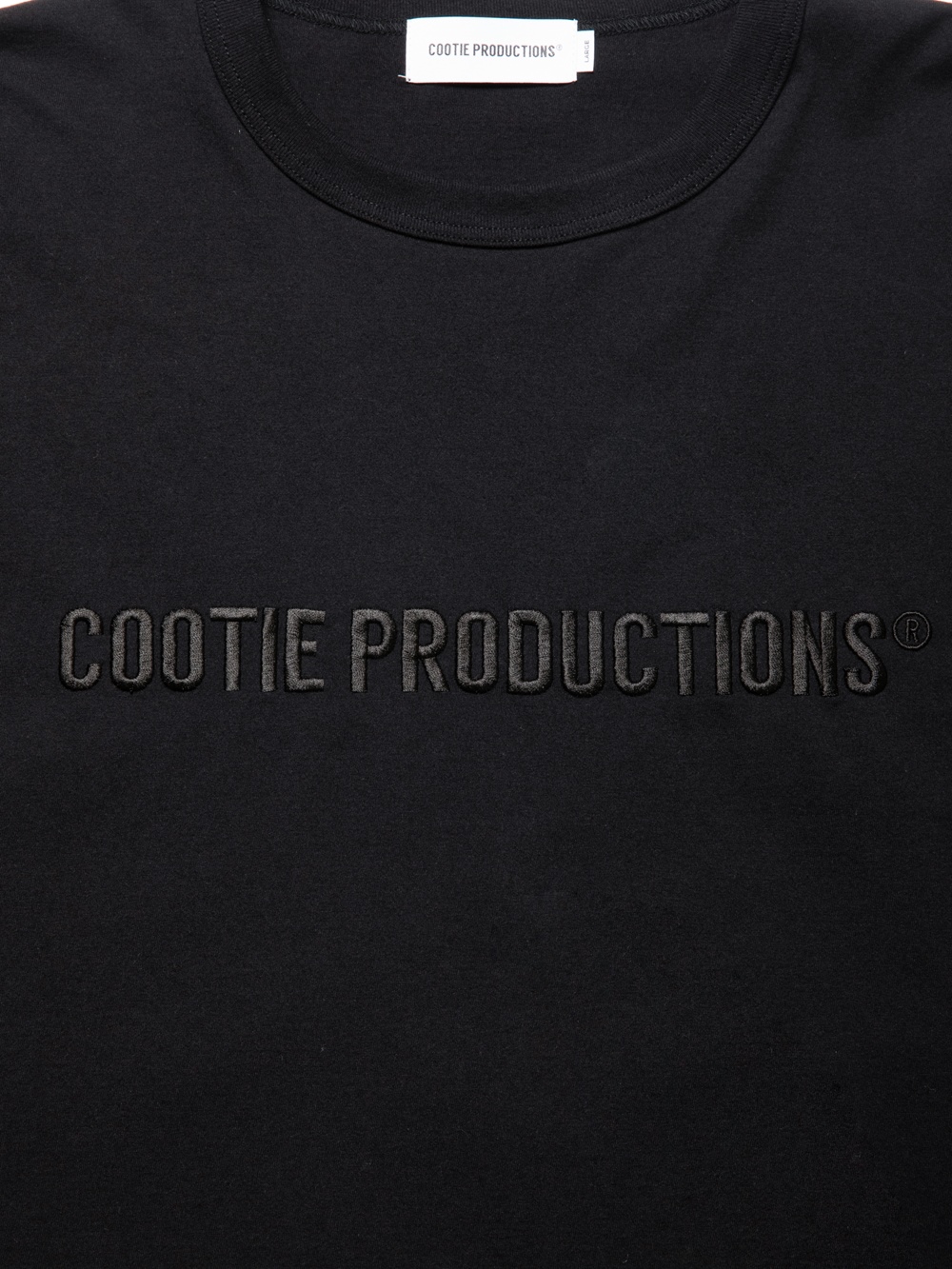 画像: COOTIE PRODUCTIONS/Oversized S/S Tee（Embroidery）（Black）［オーバーサイズ刺繍T-24秋冬］