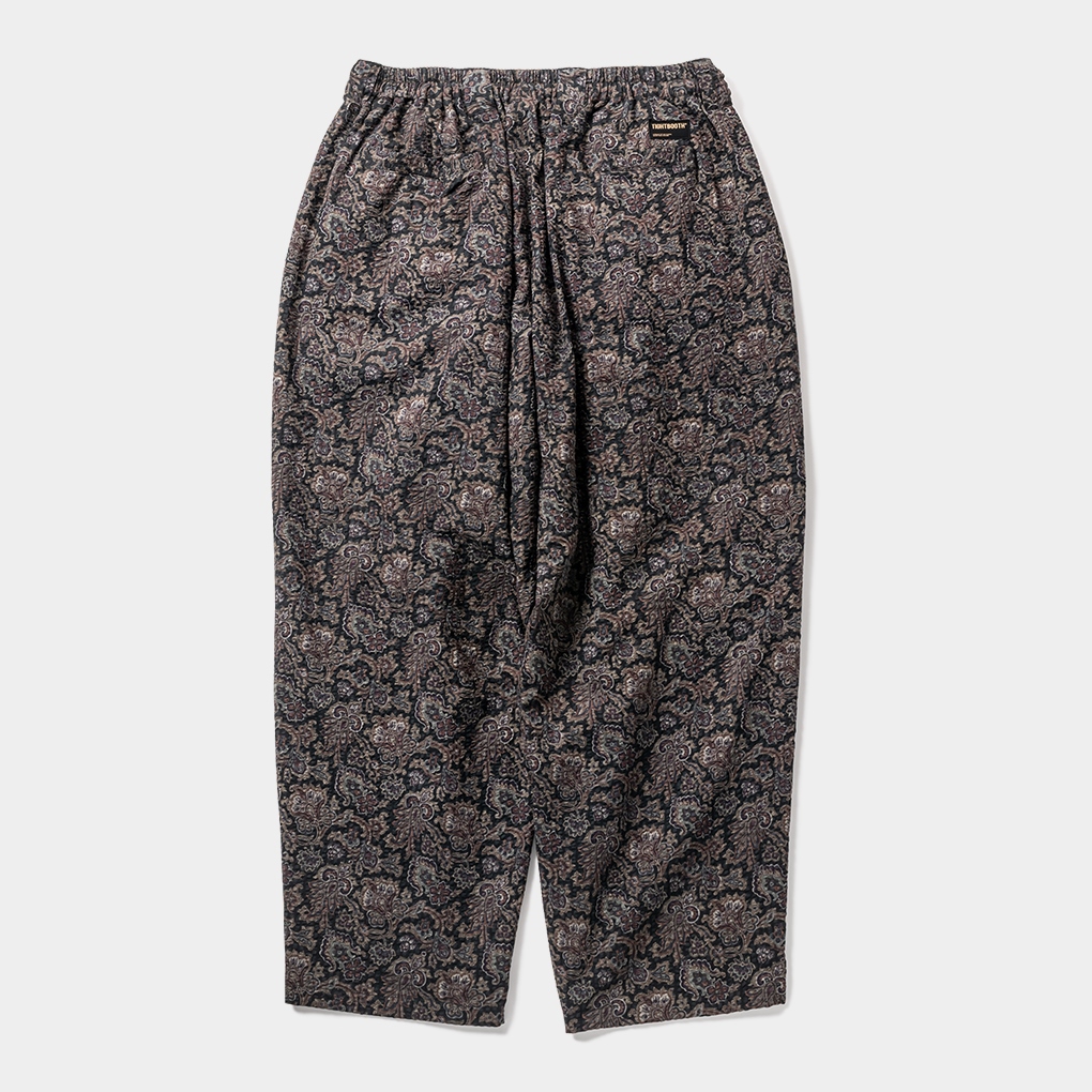 画像: TIGHTBOOTH/RIPPLE PAISLEY BALLOON PANTS（Black）［ペイズリーバルーンパンツ-24夏］