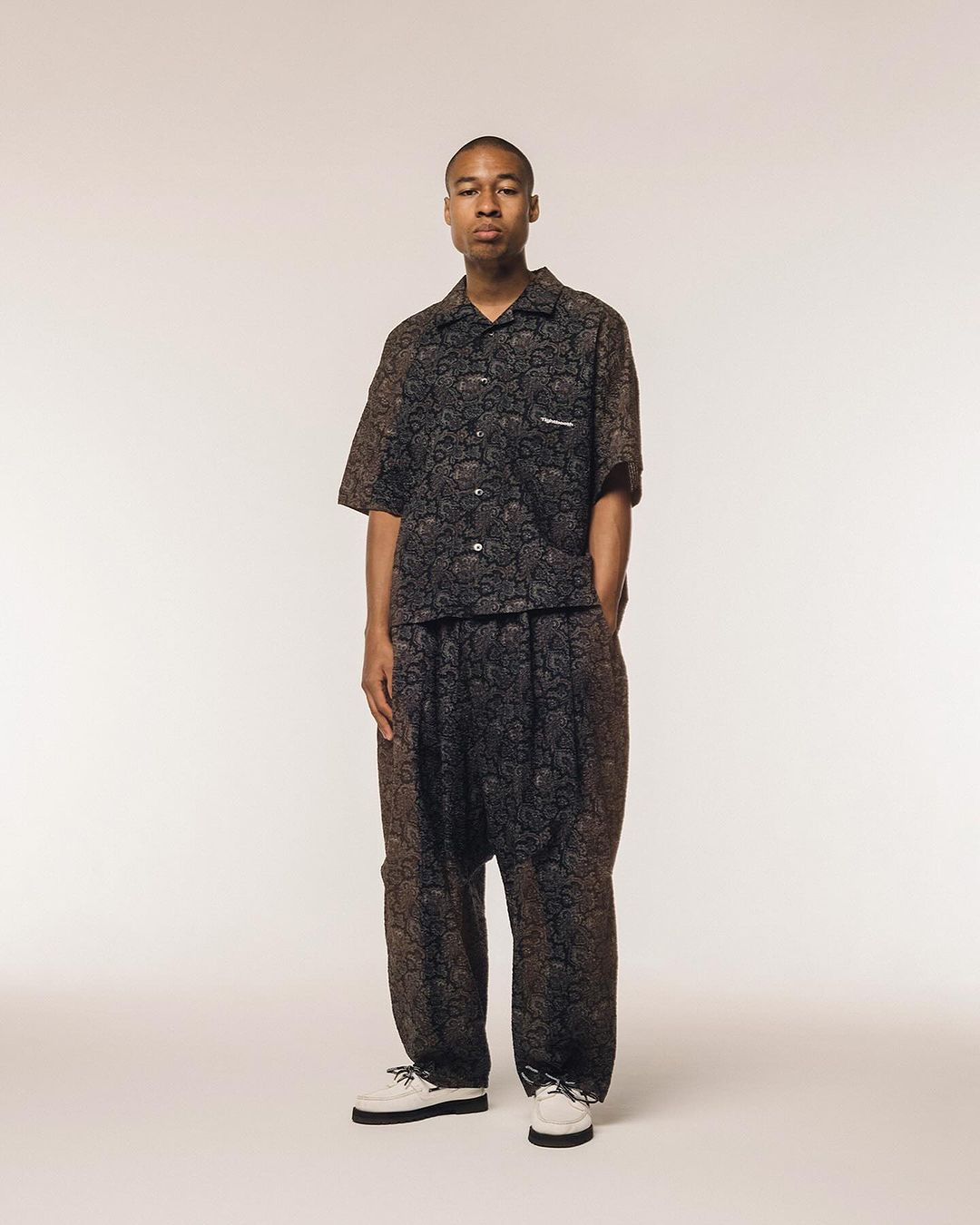 画像: TIGHTBOOTH/RIPPLE PAISLEY BALLOON PANTS（Black）［ペイズリーバルーンパンツ-24夏］