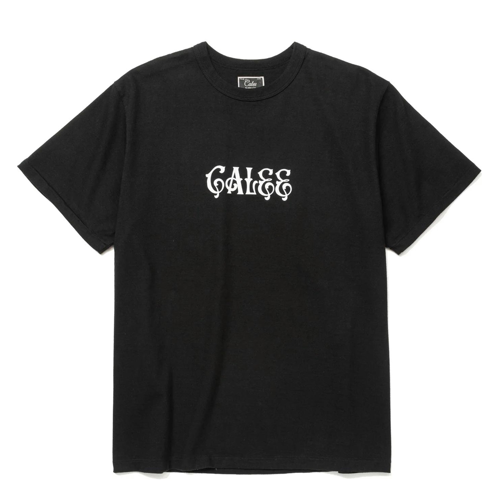 画像: CALEE/BINDER NECK R&F VINTAGE T-SHIRT ＜NATURALLY PAINT DESIGN＞（BLACK）［プリントT-24春夏］