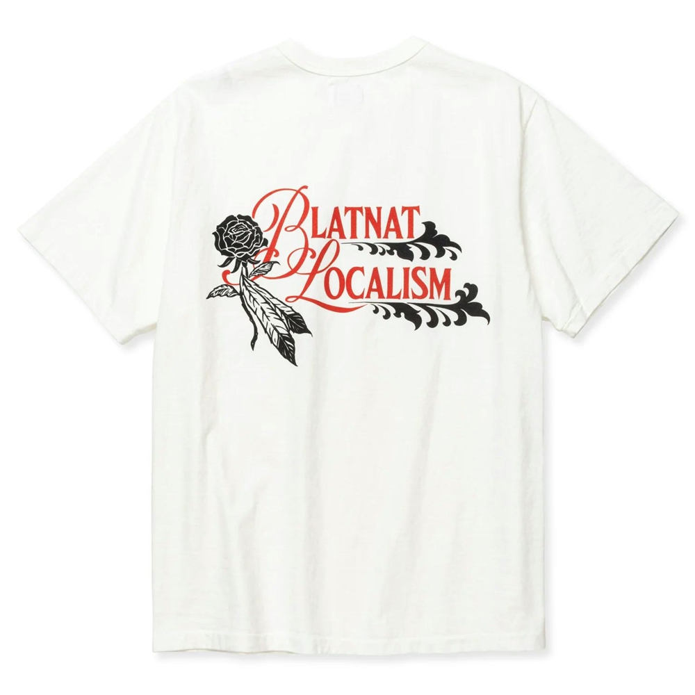 画像: CALEE/BINDER NECK R&F VINTAGE T-SHIRT ＜NATURALLY PAINT DESIGN＞（WHITE）［プリントT-24春夏］