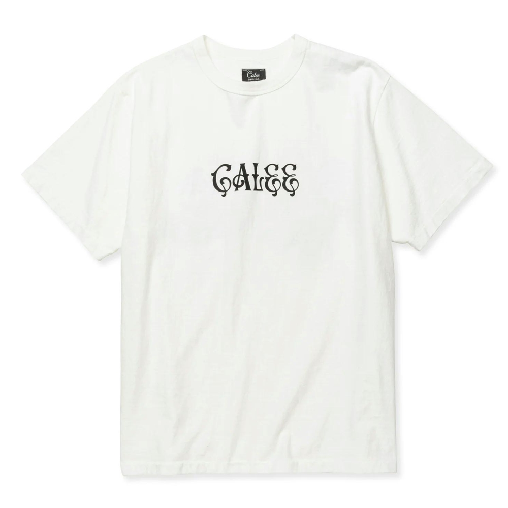 画像: CALEE/BINDER NECK R&F VINTAGE T-SHIRT ＜NATURALLY PAINT DESIGN＞（WHITE）［プリントT-24春夏］