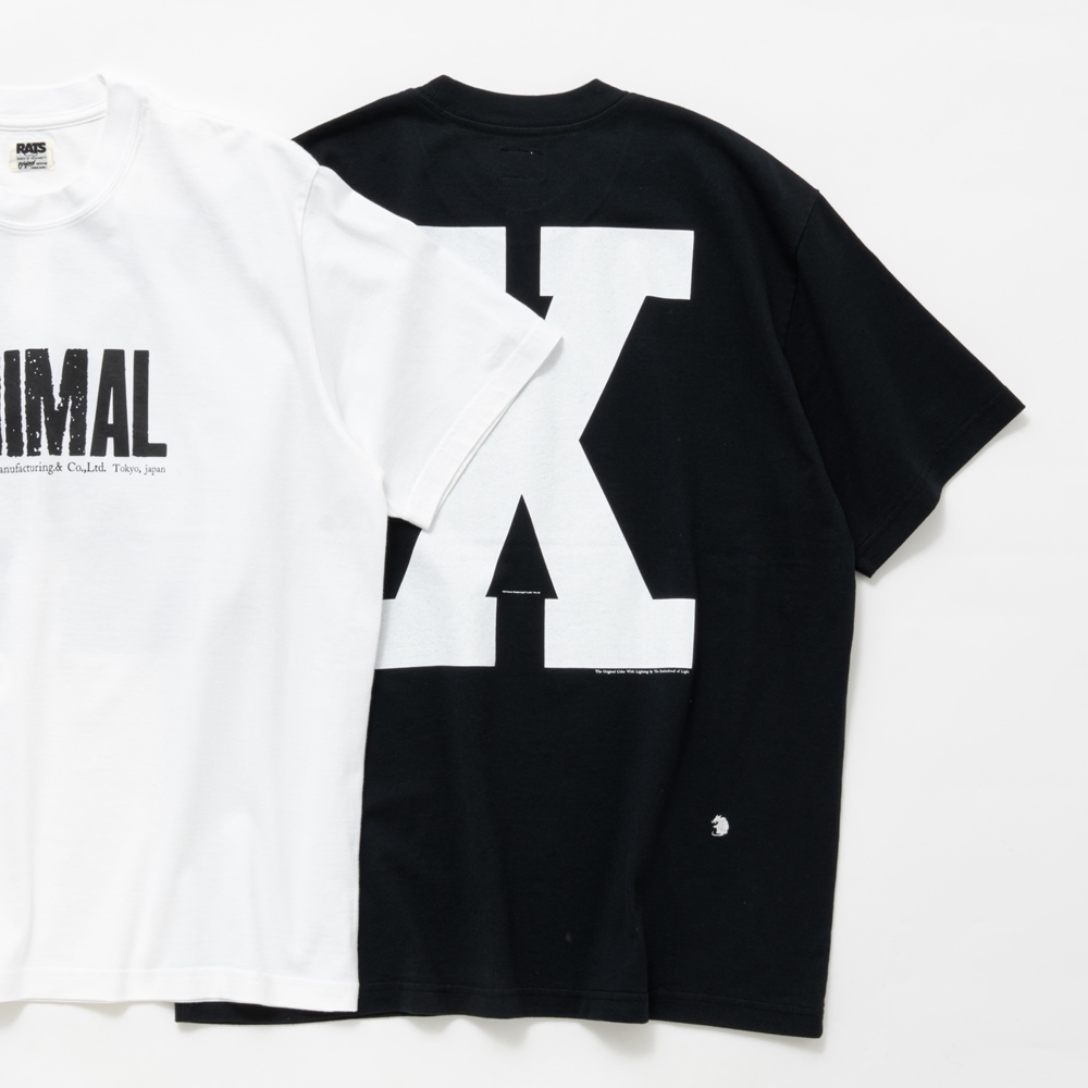 画像: RATS/ANIMAL X TEE（BLACK）［プリントT-24春夏］