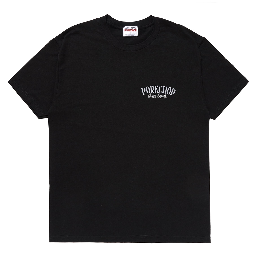 画像: PORKCHOP/PORK BACK TEE（BLACK）［プリントT-24春夏］