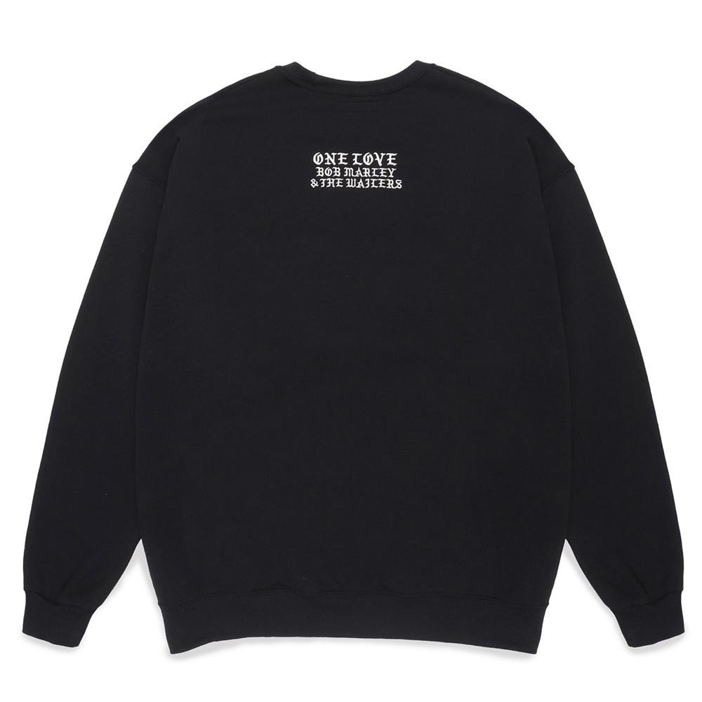 画像: WACKO MARIA/BOB MARLEY / SWEAT SHIRT（BLACK）［クルースウェット-24秋冬］