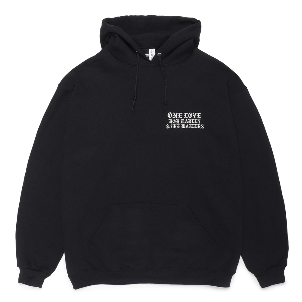 画像: WACKO MARIA/BOB MARLEY / HOODED SWEAT SHIRT（BLACK）［プルオーバーパーカー-24秋冬］