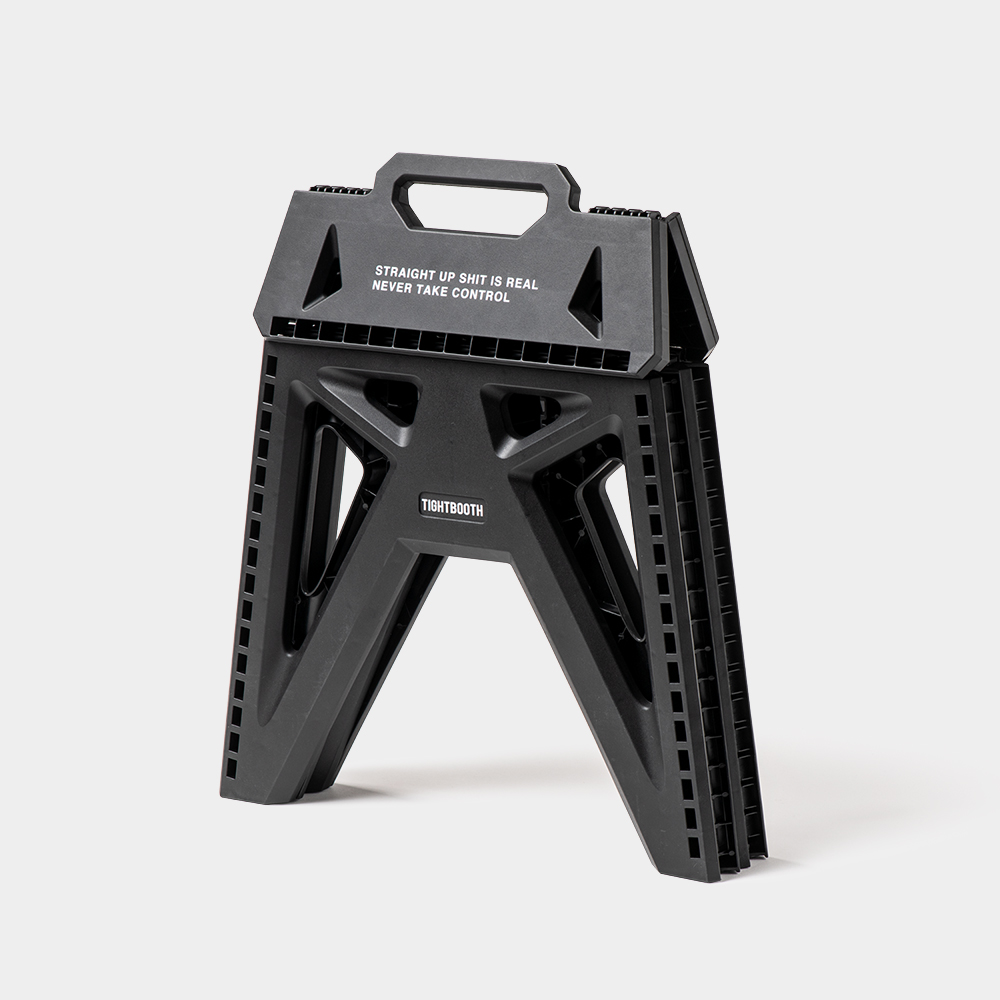 画像: TIGHTBOOTH/LABEL LOGO FOLDING STOOL（Black）［フォールディングスツール-24夏］