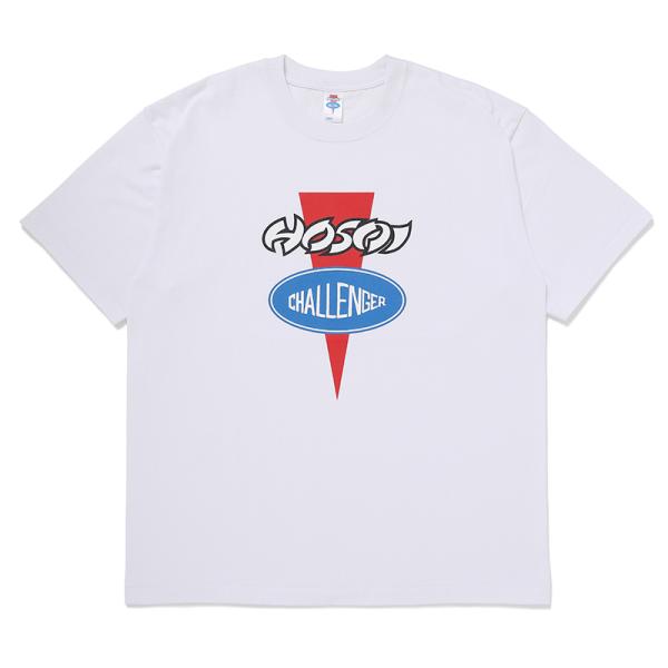 画像: CHALLENGER/FRONT LOGO TEE（×HOSOI）（WHITE）［プリントT-24秋冬］