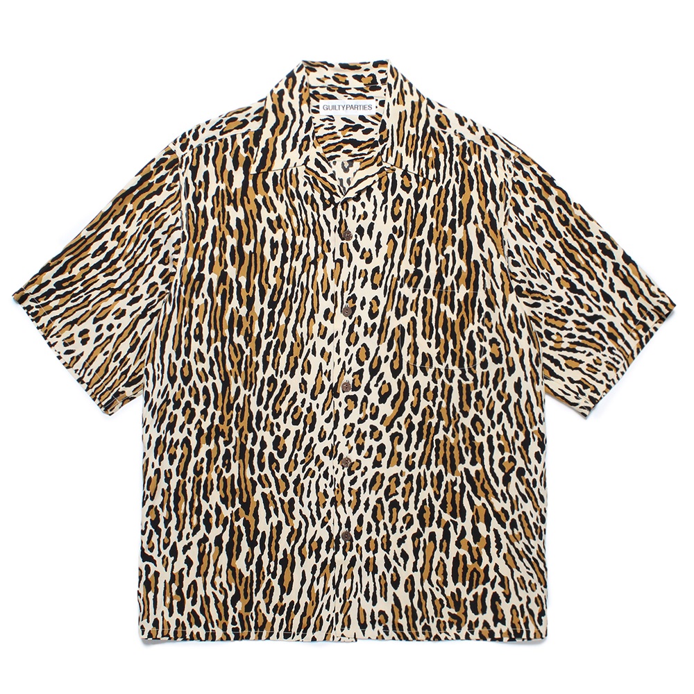 画像: WACKO MARIA/LEOPARD HAWAIIAN SHIRT（BEIGE）［レオパードハワイアンシャツ-24秋冬］