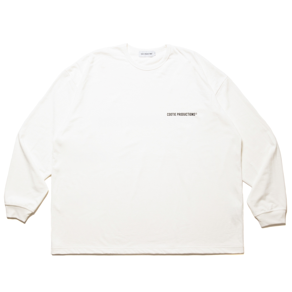 画像: COOTIE PRODUCTIONS/Dry Tech Jersey Oversized L/S Tee（White）［ドライテックオーバーサイズ長袖T-24秋冬］