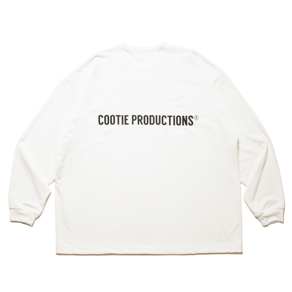 画像: COOTIE PRODUCTIONS/Dry Tech Jersey Oversized L/S Tee（White）［ドライテックオーバーサイズ長袖T-24秋冬］