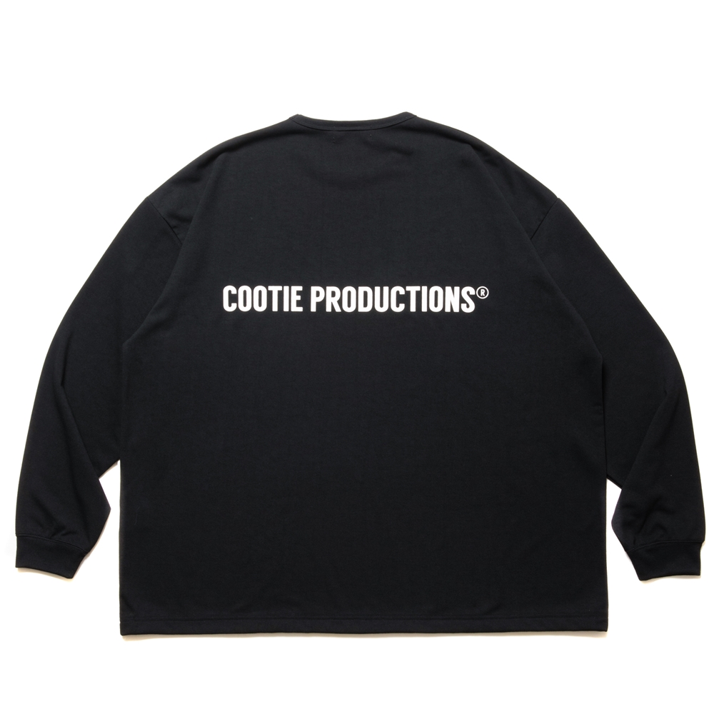 画像: COOTIE PRODUCTIONS/Dry Tech Jersey Oversized L/S Tee（Black）［ドライテックオーバーサイズ長袖T-24秋冬］